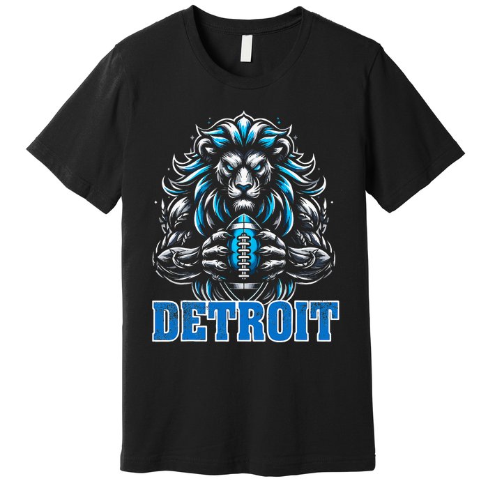 Graphic Detroit Retro Styles 90s Detroit Name Personalized Premium T-Shirt