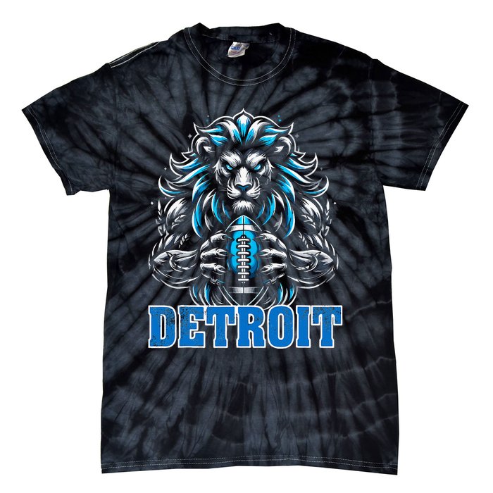 Graphic Detroit Retro Styles 90s Detroit Name Personalized Tie-Dye T-Shirt