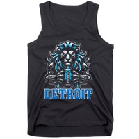 Graphic Detroit Retro Styles 90s Detroit Name Personalized Tank Top