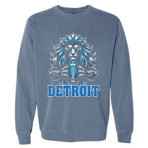 Graphic Detroit Retro Styles 90s Detroit Name Personalized Garment-Dyed Sweatshirt