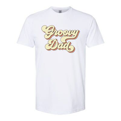 Groovy Dad Retro 70s Aesthetic Vintage Papa FatherS Day Softstyle® CVC T-Shirt