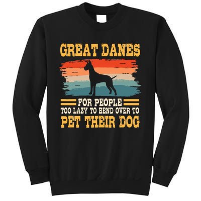 Great Dane Retro Vintage German Mastiff Gentle Dog Lover Sweatshirt