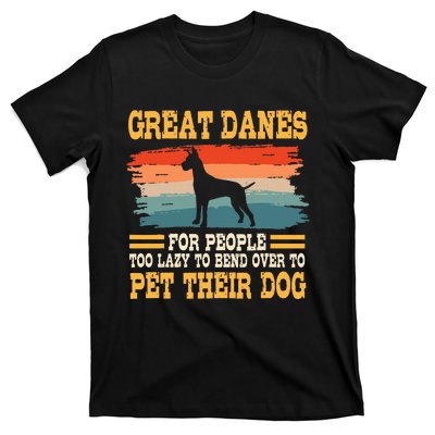 Great Dane Retro Vintage German Mastiff Gentle Dog Lover T-Shirt