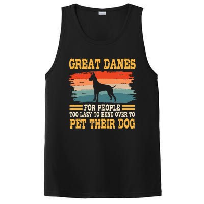 Great Dane Retro Vintage German Mastiff Gentle Dog Lover PosiCharge Competitor Tank