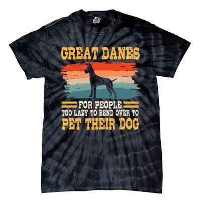 Great Dane Retro Vintage German Mastiff Gentle Dog Lover Tie-Dye T-Shirt