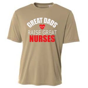 Great Dads Raise Nurses Nurses Month Father's Day Cooling Performance Crew T-Shirt