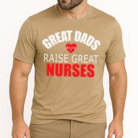 Great Dads Raise Nurses Nurses Month Father's Day Cooling Performance Crew T-Shirt