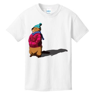 Groundhog Day Shadow Gift Ground Hog Kids T-Shirt