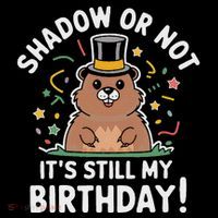 Groundhog Day Shadow Or Not Drawstring Bag