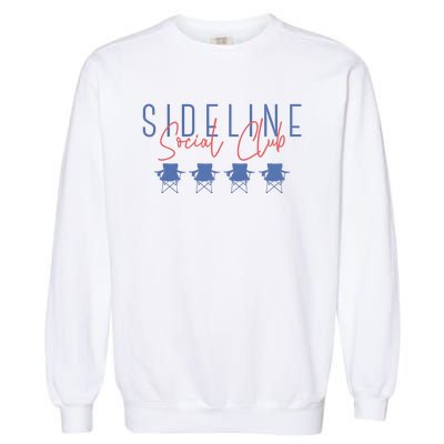 Game Day Sideline Social Club Tumbler Funny Mom Team Game Day Garment-Dyed Sweatshirt