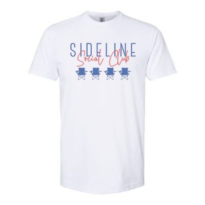 Game Day Sideline Social Club Tumbler Funny Mom Team Game Day Softstyle CVC T-Shirt