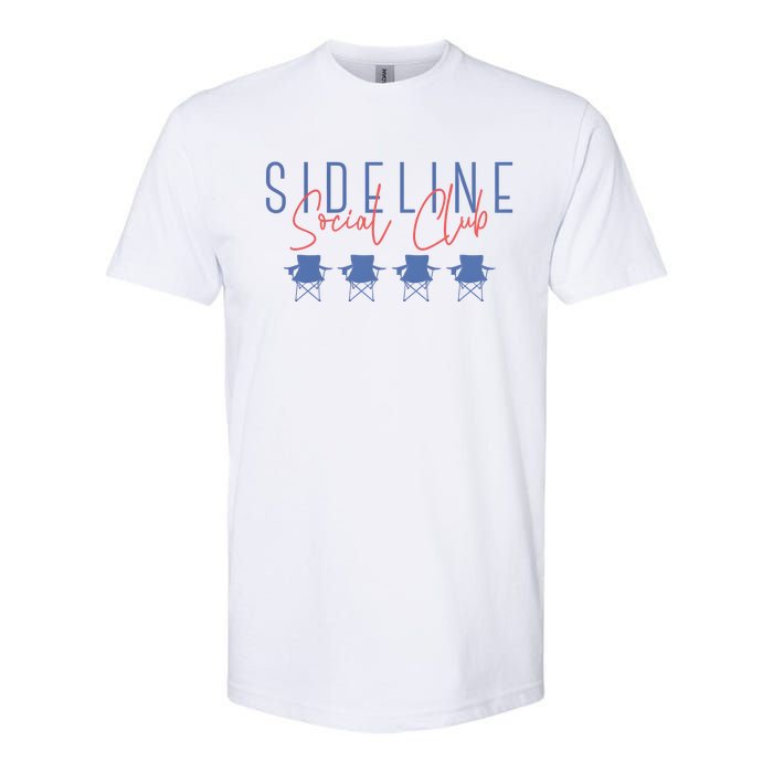 Game Day Sideline Social Club Tumbler Funny Mom Team Game Day Softstyle CVC T-Shirt