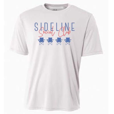 Game Day Sideline Social Club Tumbler Funny Mom Team Game Day Cooling Performance Crew T-Shirt