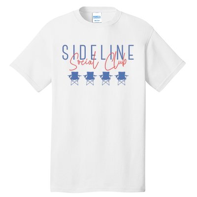 Game Day Sideline Social Club Tumbler Funny Mom Team Game Day Tall T-Shirt