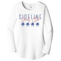 Game Day Sideline Social Club Tumbler Funny Mom Team Game Day Women's Perfect Tri Tunic Long Sleeve Shirt