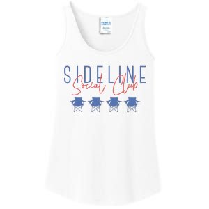 Game Day Sideline Social Club Tumbler Funny Mom Team Game Day Ladies Essential Tank