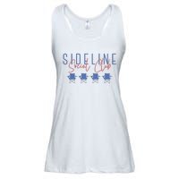 Game Day Sideline Social Club Tumbler Funny Mom Team Game Day Ladies Essential Flowy Tank