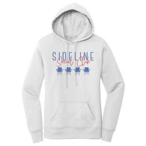 Game Day Sideline Social Club Tumbler Funny Mom Team Game Day Women's Pullover Hoodie