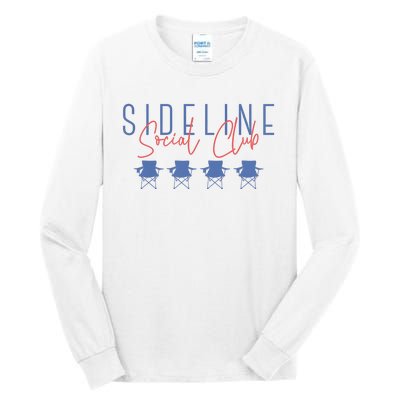 Game Day Sideline Social Club Tumbler Funny Mom Team Game Day Tall Long Sleeve T-Shirt