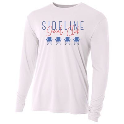 Game Day Sideline Social Club Tumbler Funny Mom Team Game Day Cooling Performance Long Sleeve Crew