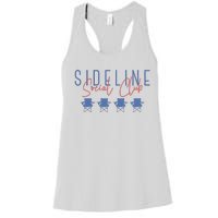 Game Day Sideline Social Club Tumbler Funny Mom Team Game Day Women's Racerback Tank