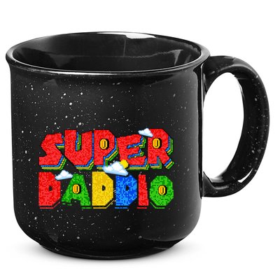Gamer Dad Super Daddio Fathers Day Funny Gift 15oz Campfire Ceramic Mug