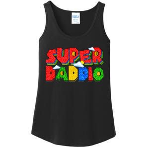 Gamer Dad Super Daddio Fathers Day Funny Gift Ladies Essential Tank