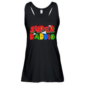 Gamer Dad Super Daddio Fathers Day Funny Gift Ladies Essential Flowy Tank