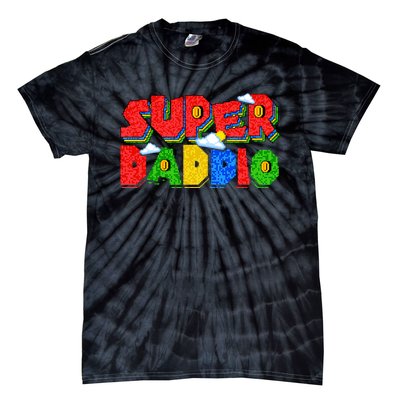 Gamer Dad Super Daddio Fathers Day Funny Gift Tie-Dye T-Shirt