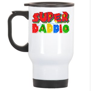 Gamer Dad Super Daddio Fathers Day Funny Gift Stainless Steel Travel Mug