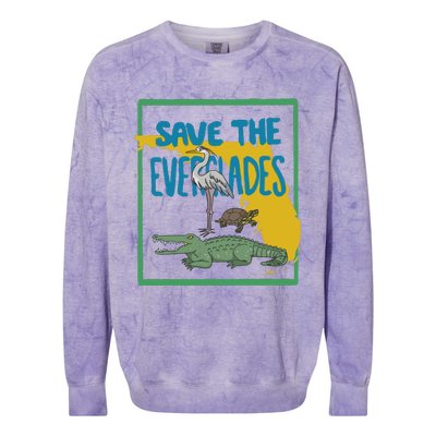 Gators Daily Save The Everglades Colorblast Crewneck Sweatshirt