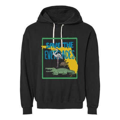 Gators Daily Save The Everglades Garment-Dyed Fleece Hoodie