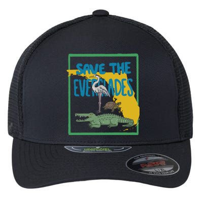 Gators Daily Save The Everglades Flexfit Unipanel Trucker Cap