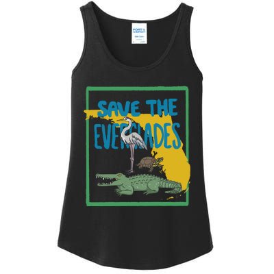 Gators Daily Save The Everglades Ladies Essential Tank