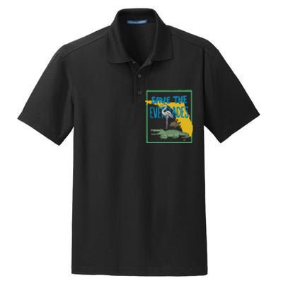 Gators Daily Save The Everglades Dry Zone Grid Polo