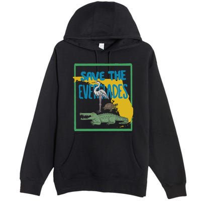 Gators Daily Save The Everglades Premium Pullover Hoodie