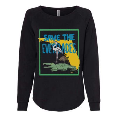 Gators Daily Save The Everglades Womens California Wash Sweatshirt