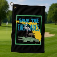 Gators Daily Save The Everglades Golf Towel