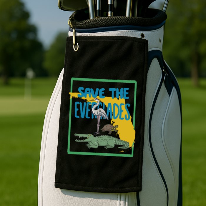 Gators Daily Save The Everglades Golf Towel