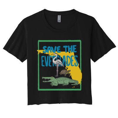 Gators Daily Save The Everglades Women's Crop Top Tee