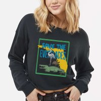 Gators Daily Save The Everglades Cropped Pullover Crew