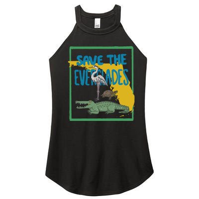 Gators Daily Save The Everglades Women's Perfect Tri Rocker Tank