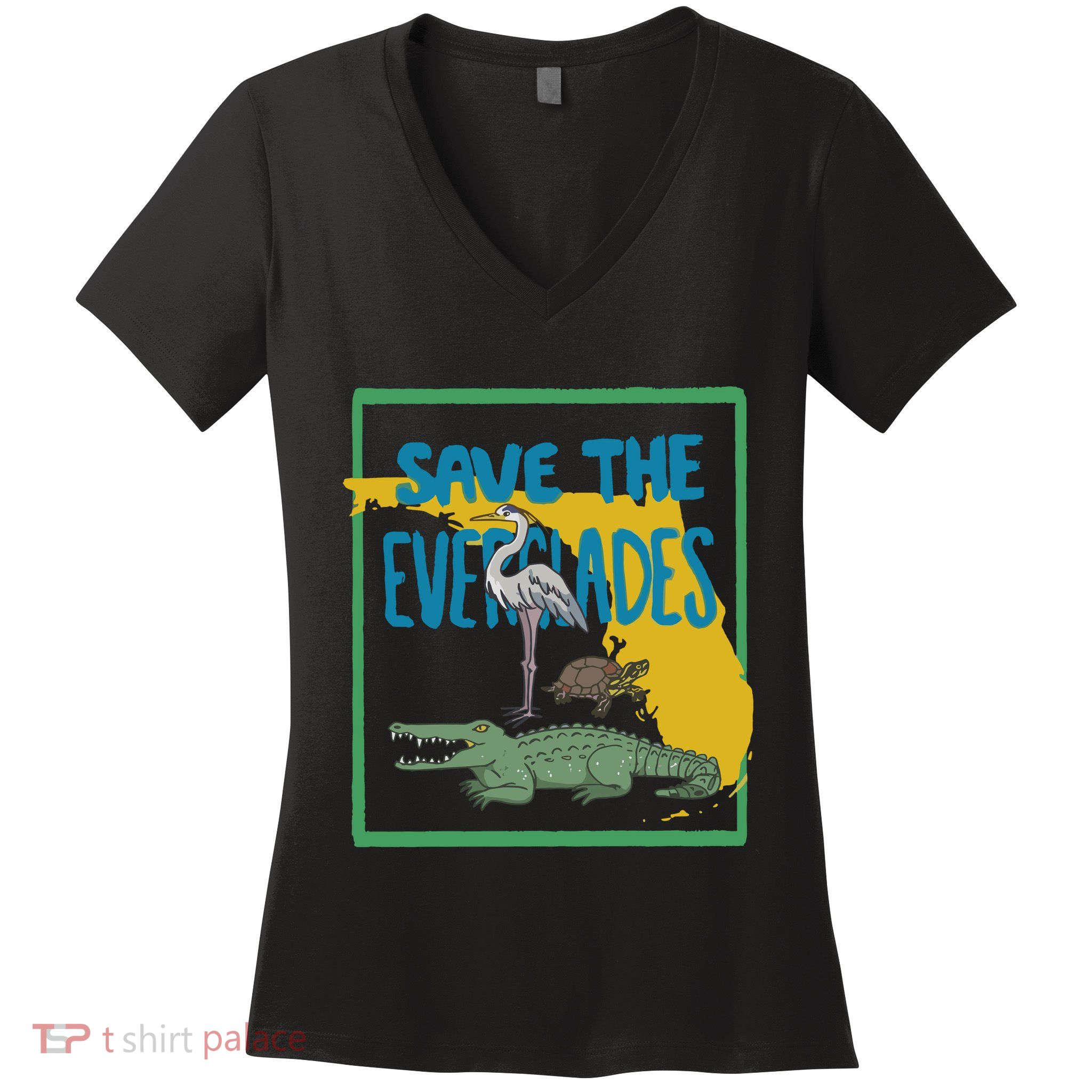 Gators Daily Save The Everglades Women's V-Neck T-Shirt