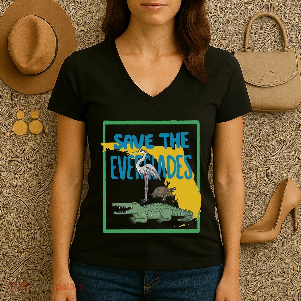 Gators Daily Save The Everglades Women's V-Neck T-Shirt