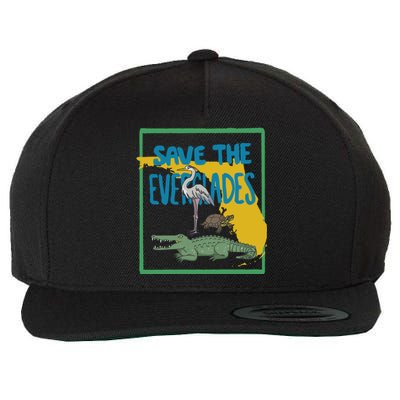 Gators Daily Save The Everglades Wool Snapback Cap