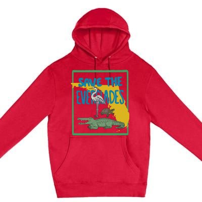 Gators Daily Save The Everglades Premium Pullover Hoodie