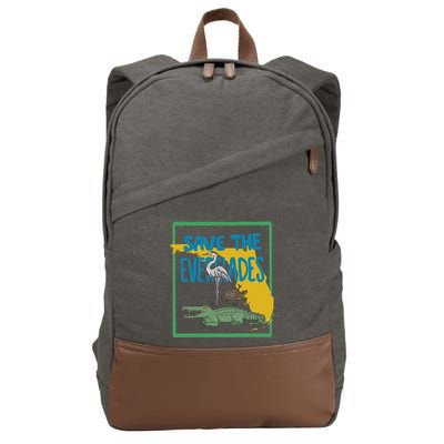 Gators Daily Save The Everglades Cotton Canvas Backpack
