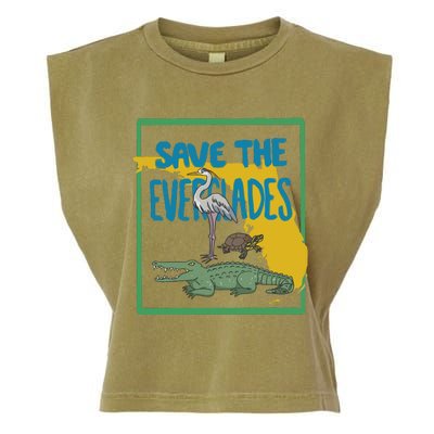 Gators Daily Save The Everglades Garment-Dyed Women's Muscle Tee