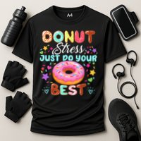 Groovy Donut Stress Just Do Your Best Testing Day Teachers Performance Shirt