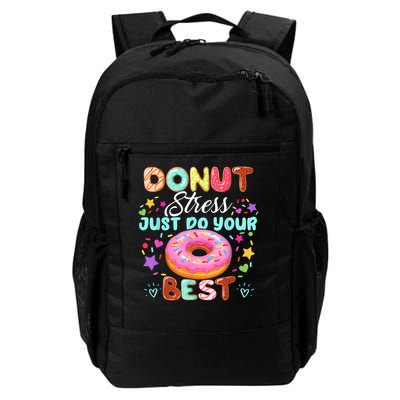 Groovy Donut Stress Just Do Your Best Testing Day Teachers Backpack